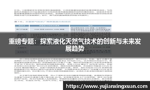 重磅专题：探索液化天然气技术的创新与未来发展趋势